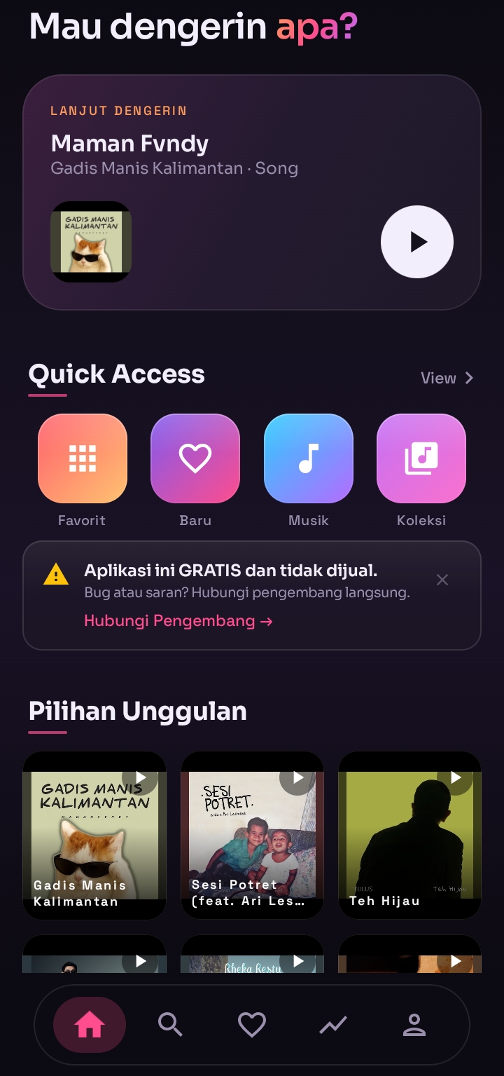 Zmusic player screen